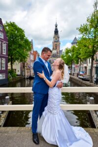 Trouwfoto Mick en Marlissa - Centrum Alkmaar (Groot)