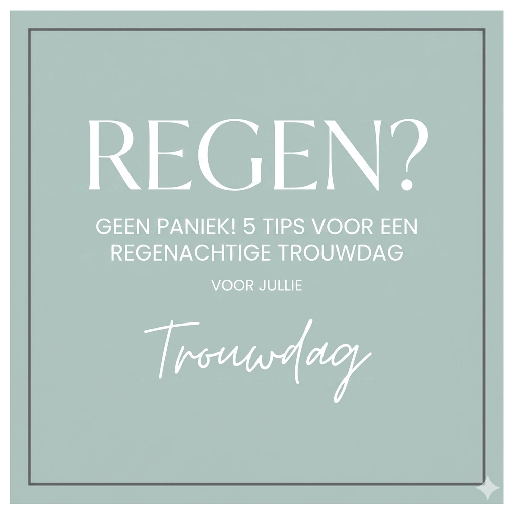 Lees meer over het artikel Help, regen op je bruiloft! 5 Prachtige manieren om te stralen (zelfs zónder zon)